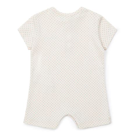 Cotton playsuit with polka.